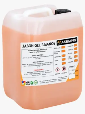 Jabón Gel Asempre p/manos Durazno